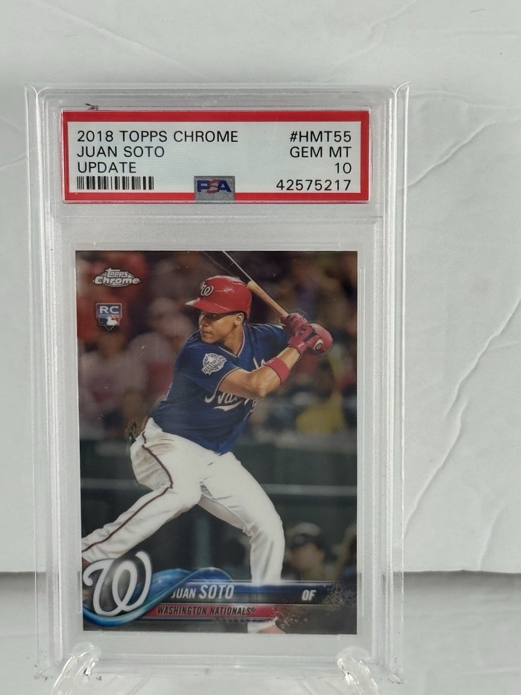 2018 Topps Chrome Update- Juan Soto- HMT55- PSA 10 Gem Mint- Rookie Card- RC