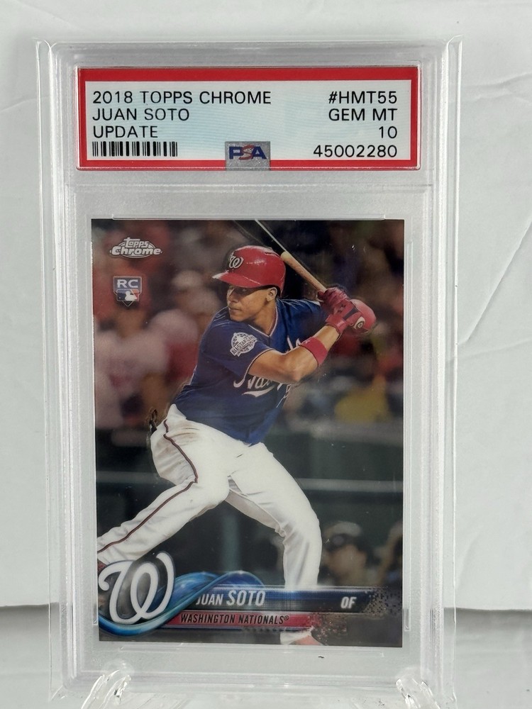 2018 Topps Chrome Update- Juan Soto- HMT55- PSA 10 Gem Mint- Rookie Card- RC