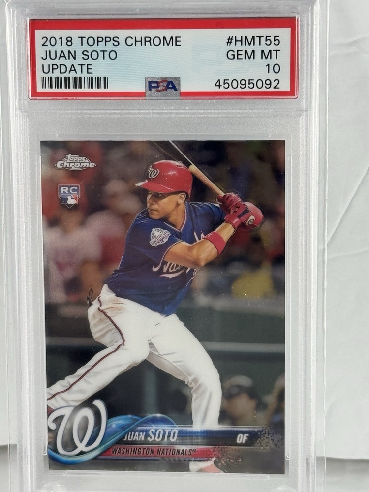 2018 Topps Chrome Update- Juan Soto- HMT55- PSA 10 Gem Mint- Rookie Card- RC