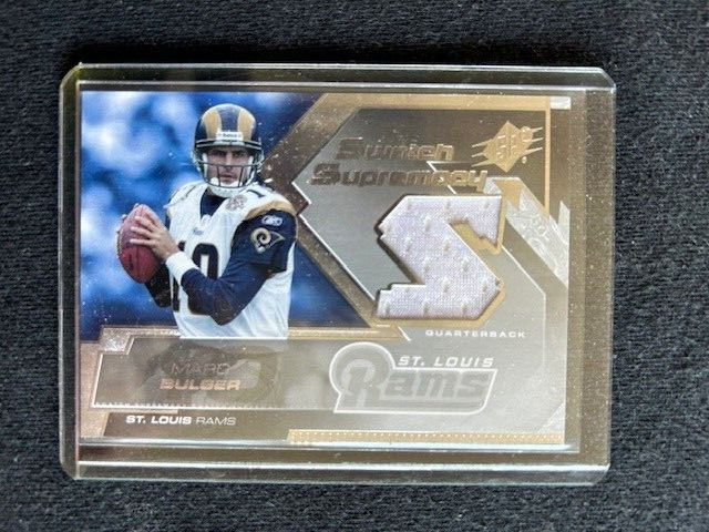 Marc Bulger Certified Game Used  JERSEY Card