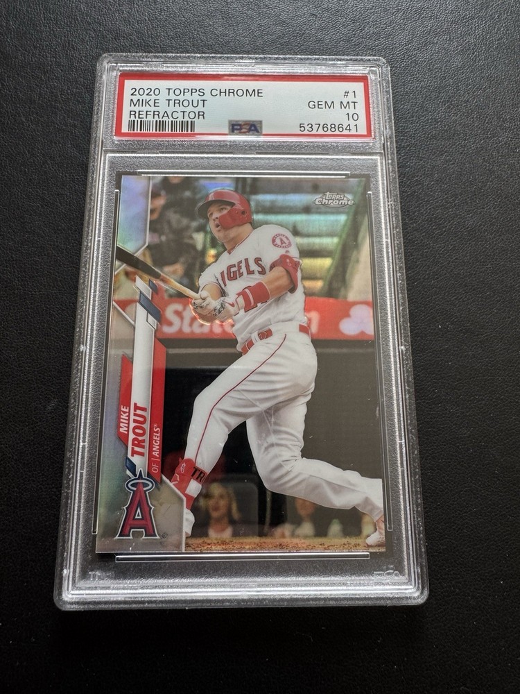 2020 Topps Chrome #1 Mike Trout Refractor PSA 10 Gem Mint