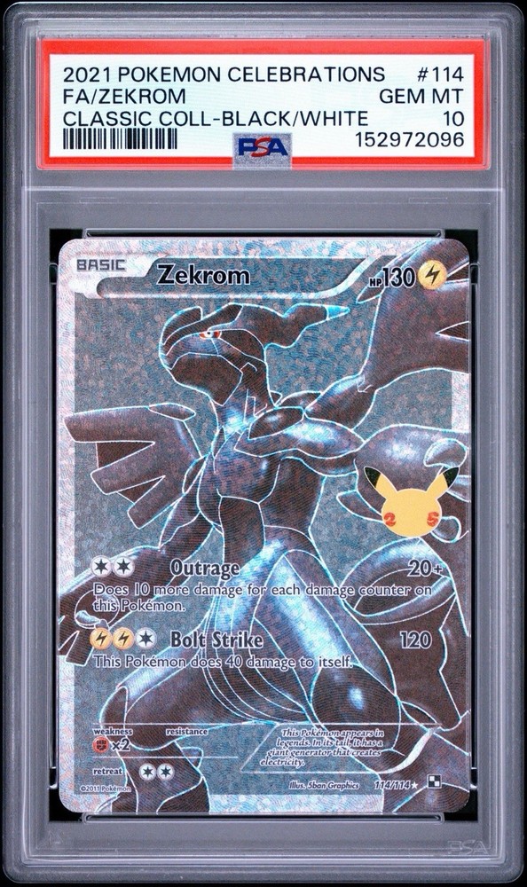 2021 Celebrations Classic Collection Zekrom #114 PSA 10