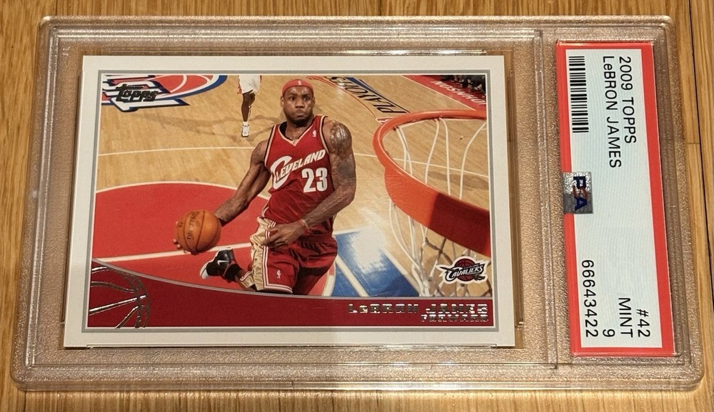 2009-10 Topps LeBron James #42 PSA 9 MINT - B2B MVP Season Cavaliers