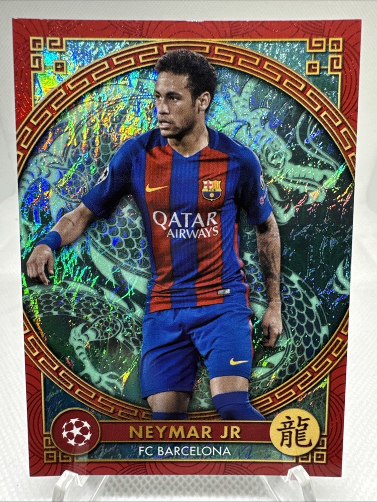 2023 Topps UEFA Club Competitions Jade Edition Chinese New Year Neymar Jr #NY-4