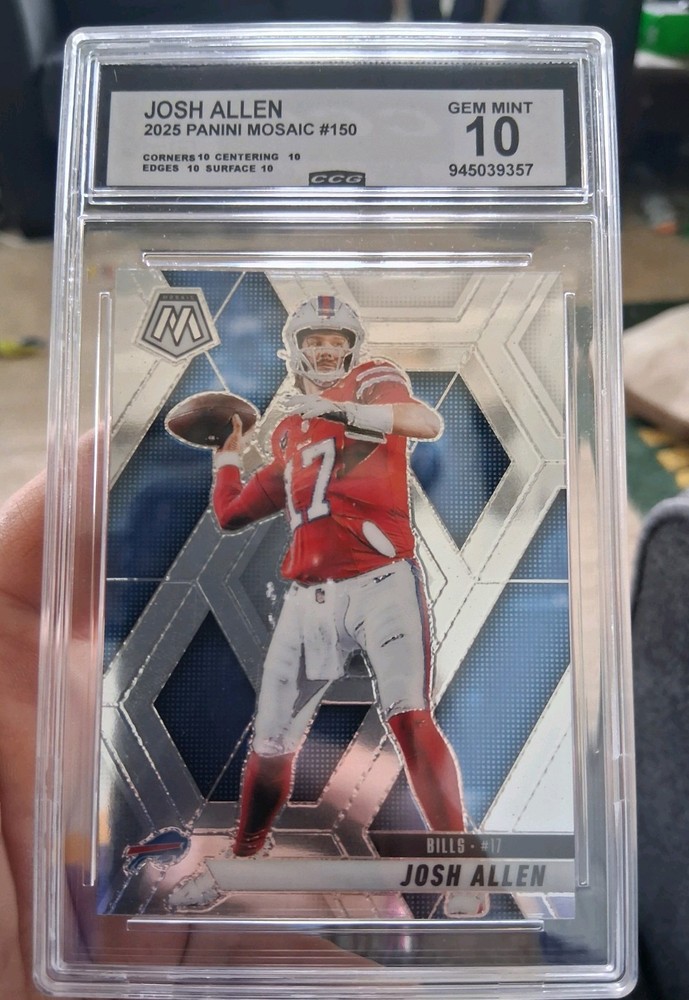 2025 Panini Mosaic Josh Allen #150 Gem 10 Buffalo Bills