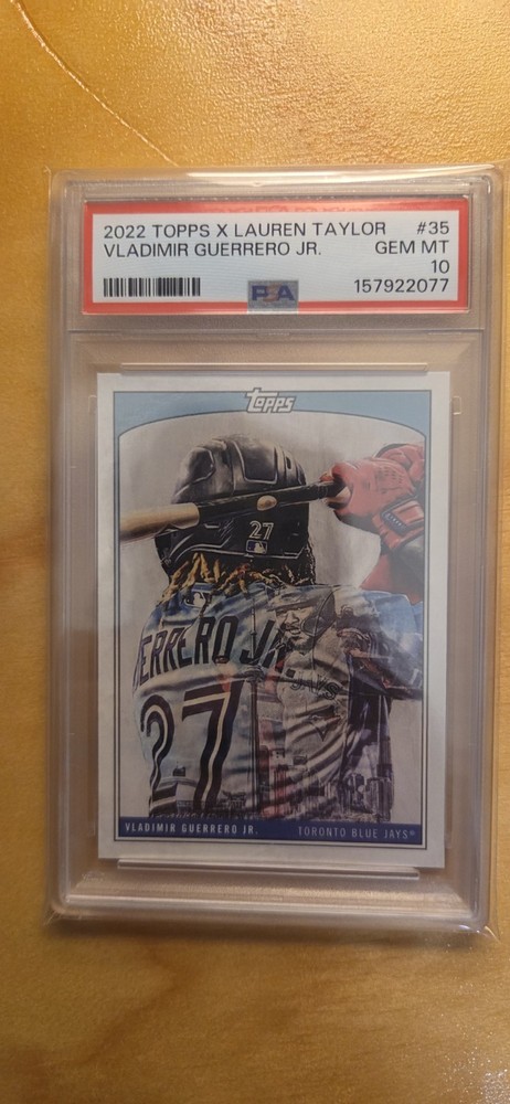 2022 TOPPS X LAUREN TAYLOR #35 VLADIMIR GUERRERO JR. PSA 10