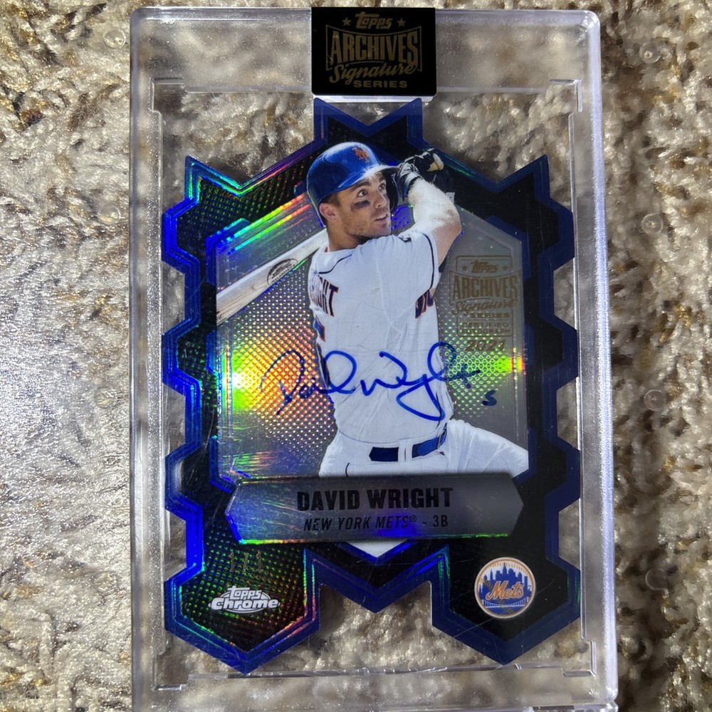 2021 Topps Archives Signature Series DAVID WRIGHT Auto 1/1 Topps Chrome