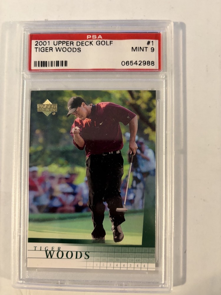2001 Upper Deck Tiger Woods #1 PSA 9 MINT