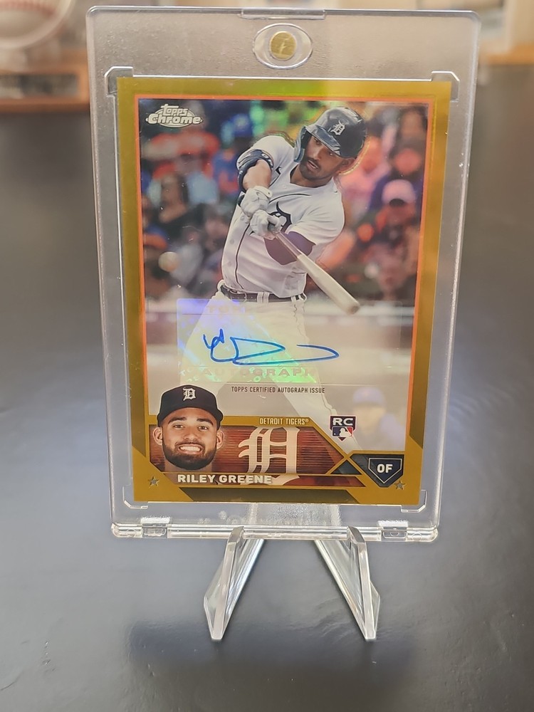 2023 Topps Chrome Update Riley Greene Gold Auto /50