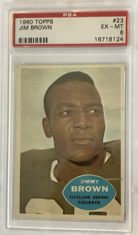 1960 Topps Football Jim Brown #23 PSA 6 HOF Cleveland Browns