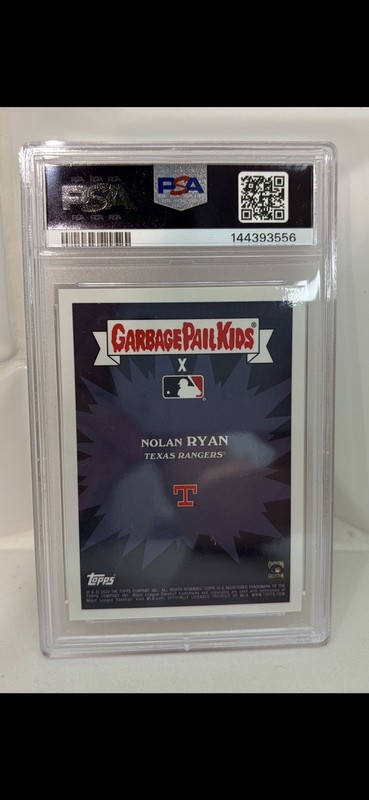 2023 GPK X MLB S3 Nitro Nolan Ryan Pink Foil /99 PSA 8 view 2