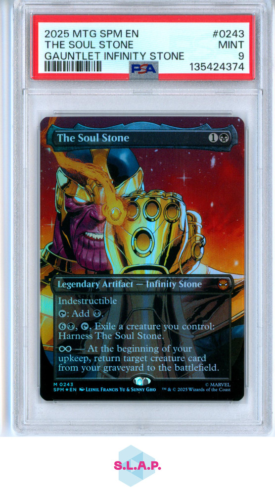 THE SOUL STONE GAUNTLET INFINITY MAGIC THE GATHERING 243 2025 SPM EN MINT PSA 9
