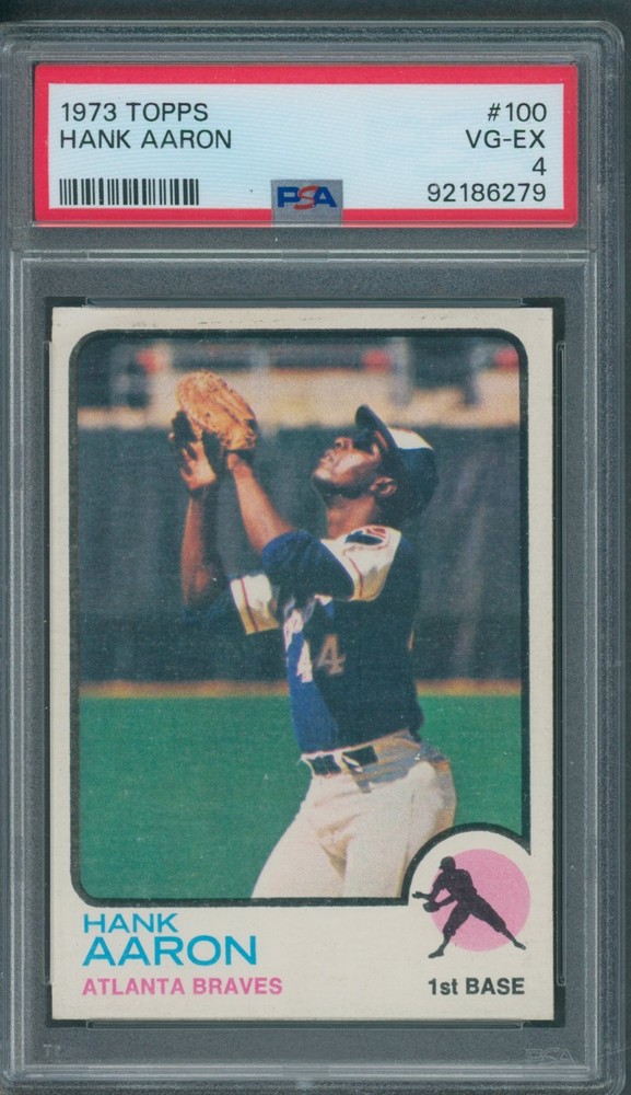 1973 Topps #100 Hank Aaron PSA VG-EX 4 *6279