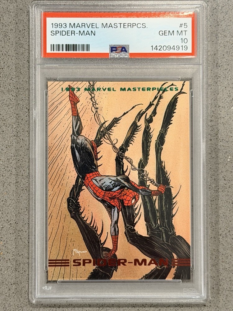 1993 Marvel Masterpieces #5 SPIDER-MAN PSA 10 MNT Gem