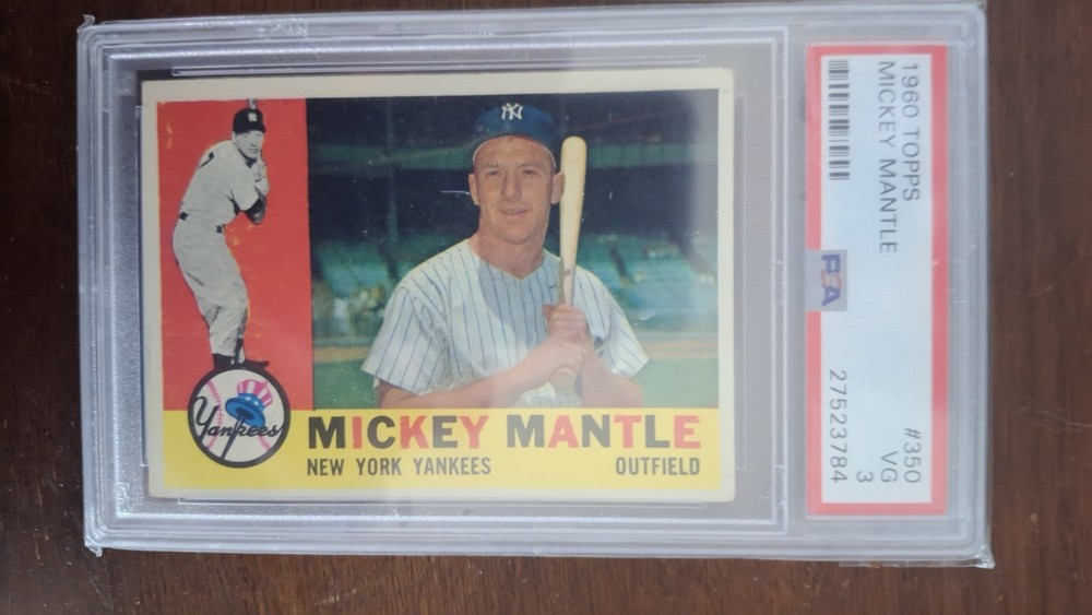 1960 Topps - Mickey Mantle #350 psa 3