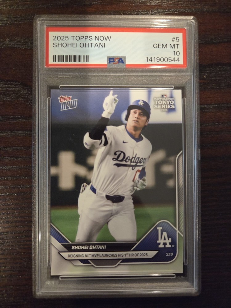 Shohei Ohtani 2025 Topps Now #5 MLB World Tour Tokyo Series PSA 10 Gem Mint QTY