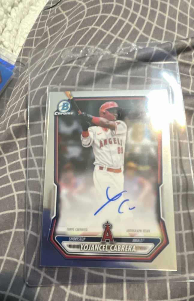 2026 Bowman Baseball Chrome On Card Auto Yojancel Cabrera