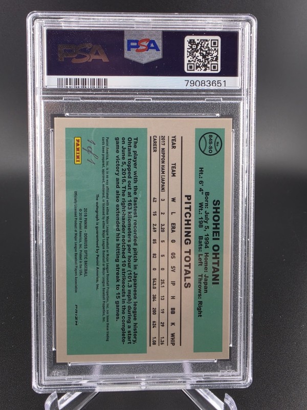 2018 Shohei Ohtani Rookie Superfractor Auto 1/1 On Card! view 2