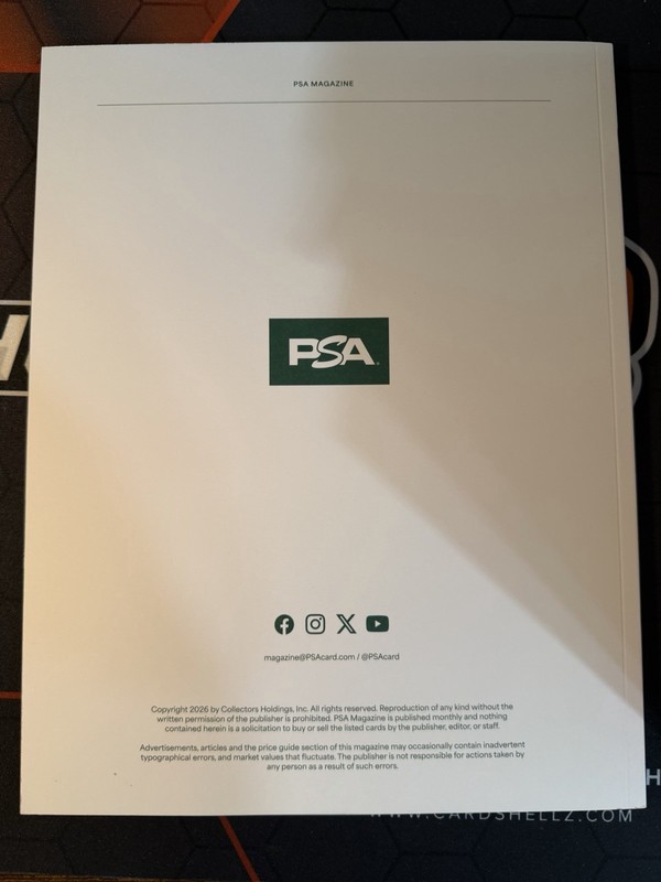 April 2026 PSA Magazine - Rory McIlroy Variant Cover - Masters Green SP view 2