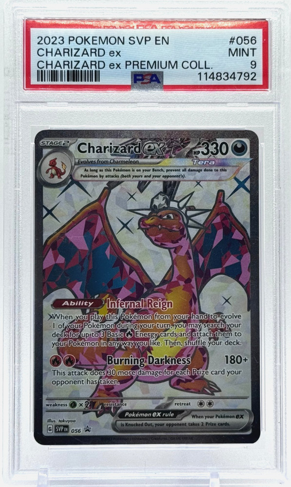 Pokemon Charizard ex Promo 056 Full Art PSA 9 Mint TCG
