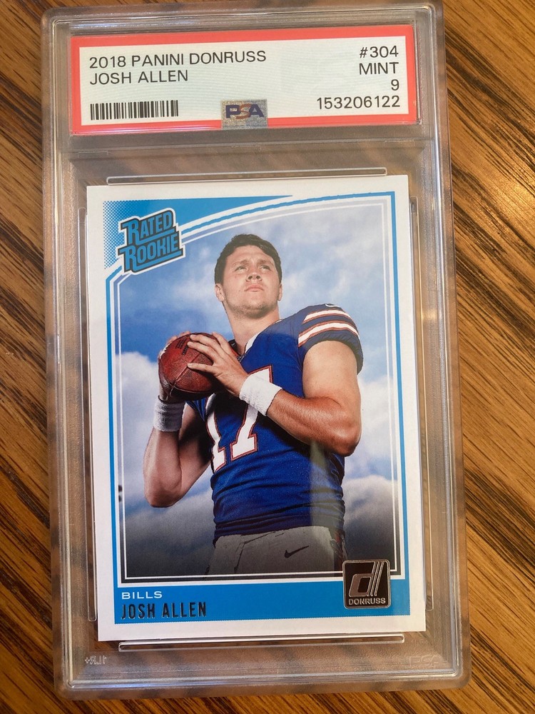 2018 Panini Donruss Rated Rookie Josh Allen Bills RC Mint PSA 9