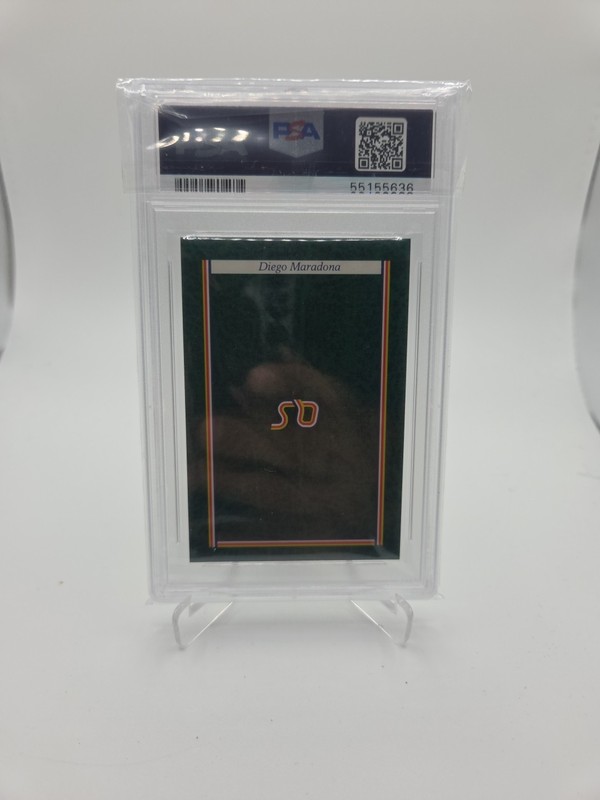 Diego Maradona Card "A Question of sport" 1986 Vintage PSA 10 POP 3 view 2