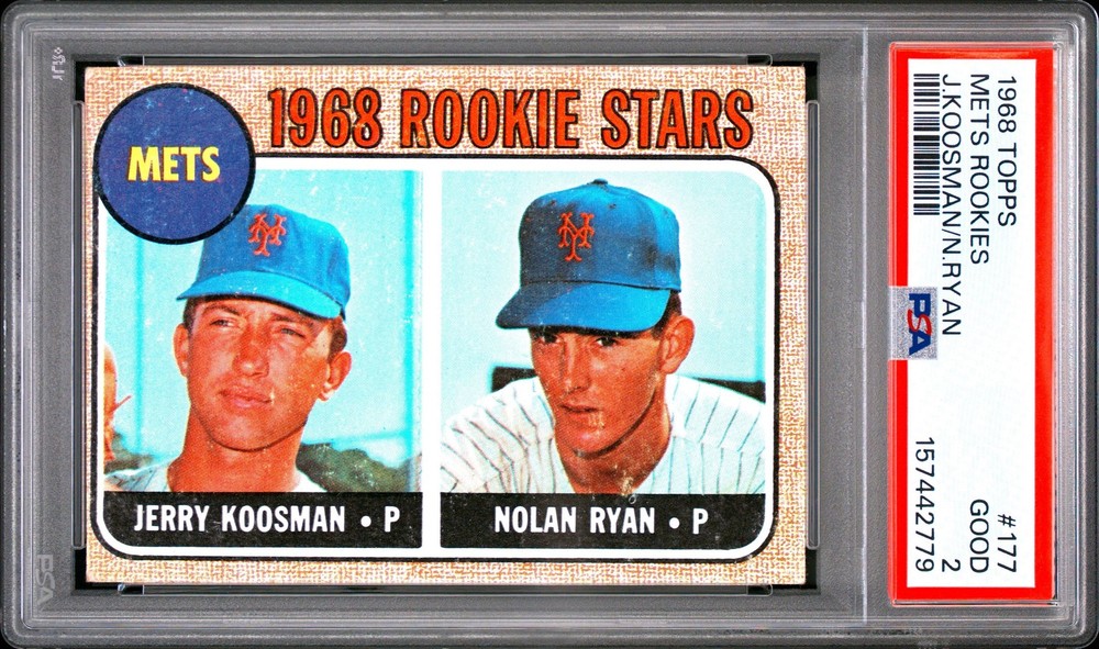 Nolan Ryan Jerry Koosman 1968 Topps PSA 2 #177 New York Mets
