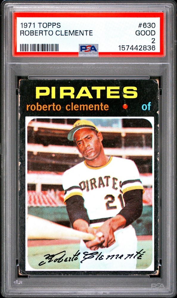 Roberto Clemente 1971 Topps PSA 2 #630 Pittsburgh Pirates