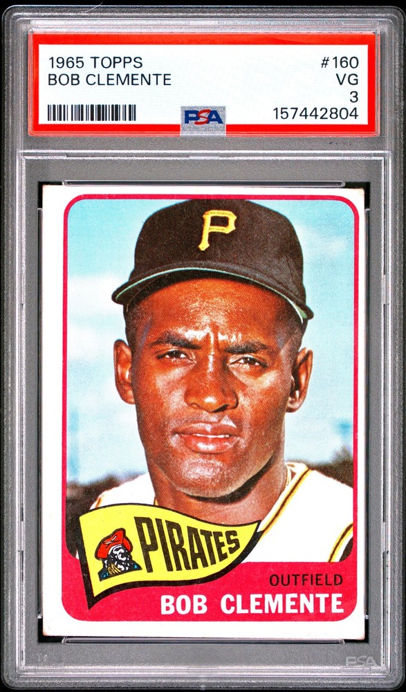Bob Roberto Clemente 1965 Topps PSA 3 #160 Pittsburgh Pirates
