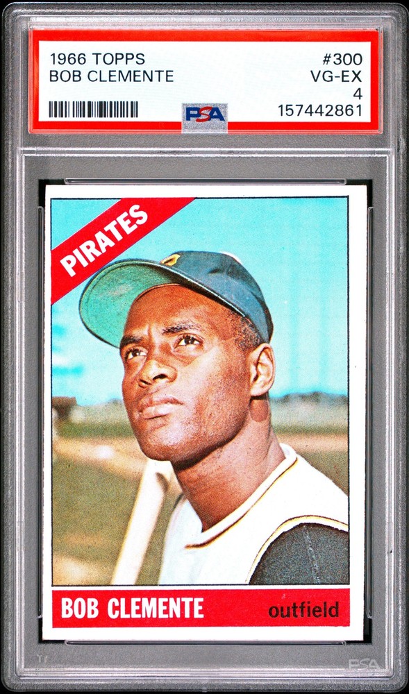 Bob Roberto Clemente 1966 Topps PSA 4 #300 Pittsburgh Pirates