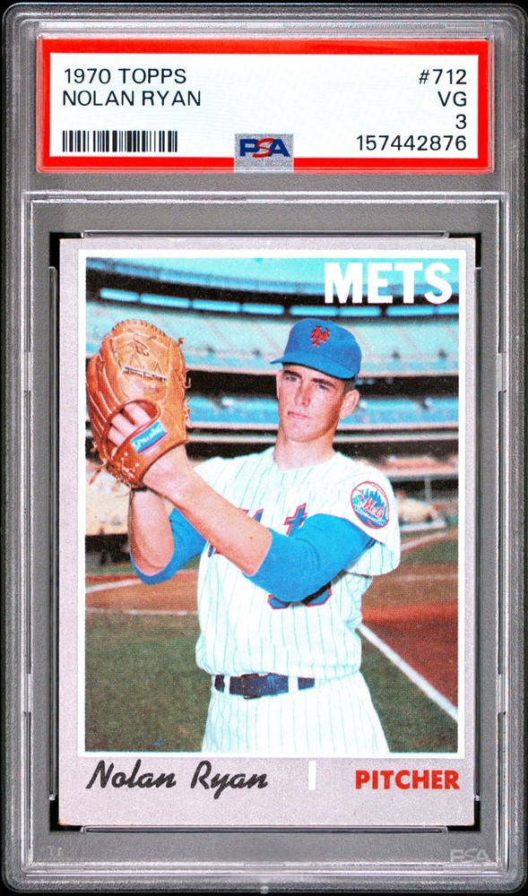 Nolan Ryan 1970 Topps PSA 3 #712 New York Mets