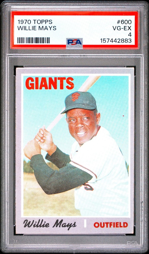 Willie Mays 1970 Topps PSA 4 #600 San Francisco Giants