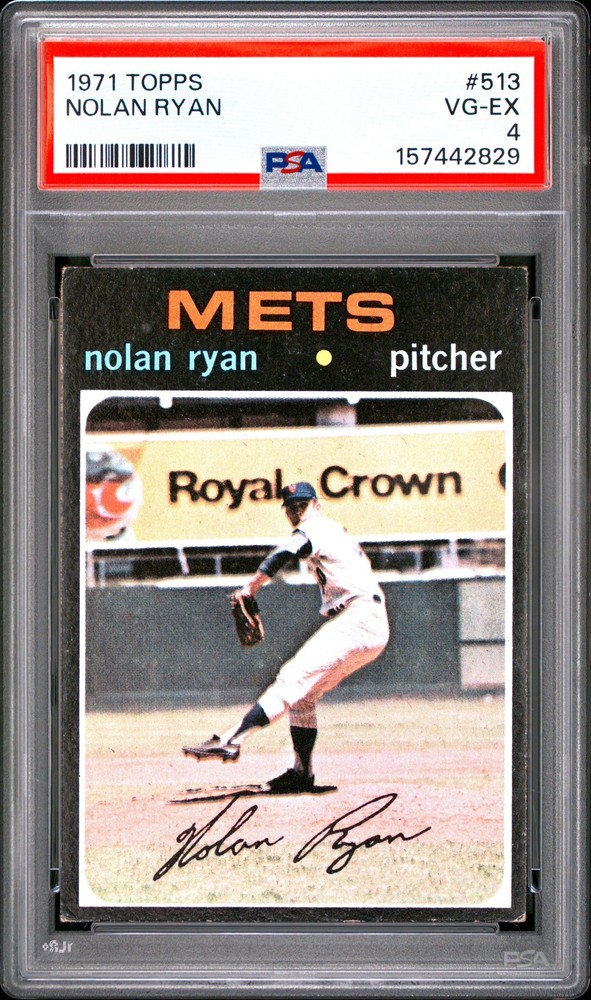 Nolan Ryan 1971 Topps PSA 4 #513 New York Mets