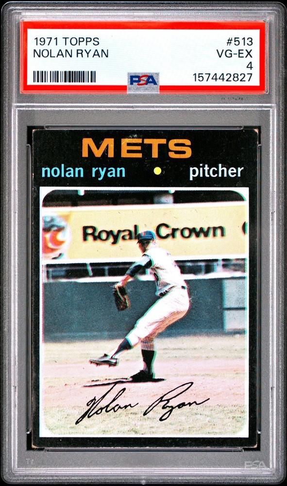 Nolan Ryan 1971 Topps PSA 4 #513 New York Mets view 1