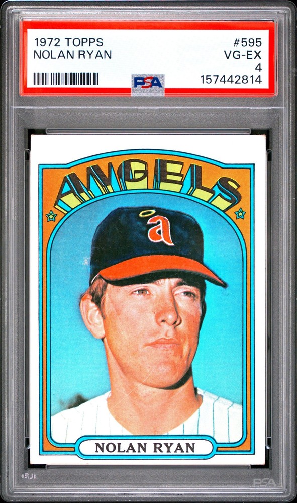 Nolan Ryan 1972 Topps PSA 4 #595 California Angels