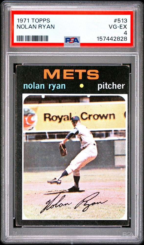 Nolan Ryan 1971 Topps PSA 4 #513 New York Mets