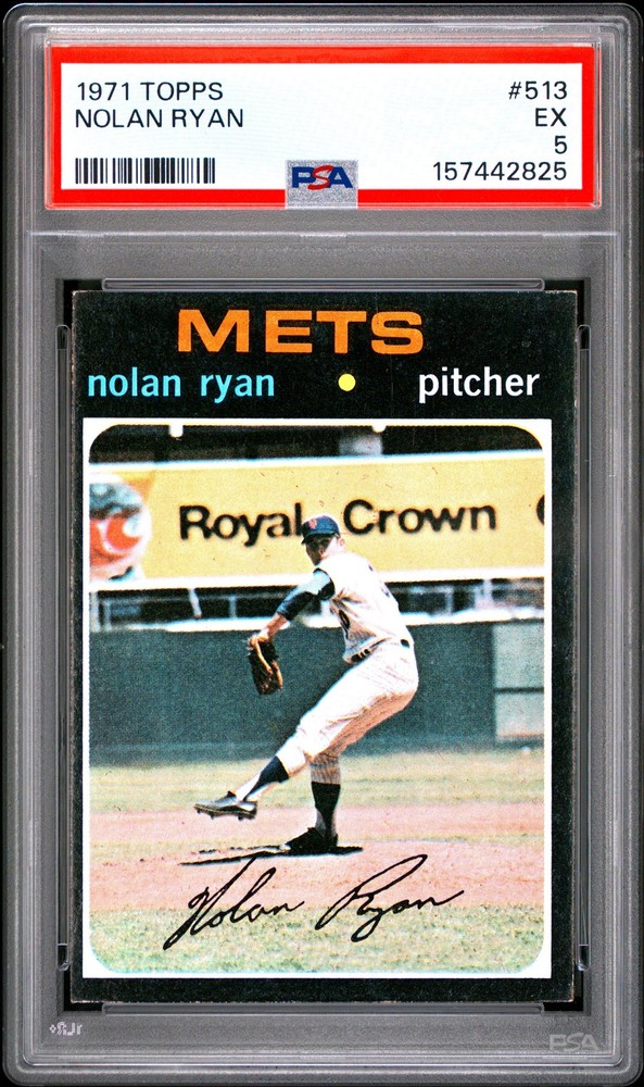 Nolan Ryan 1971 Topps PSA 5 #513 New York Mets
