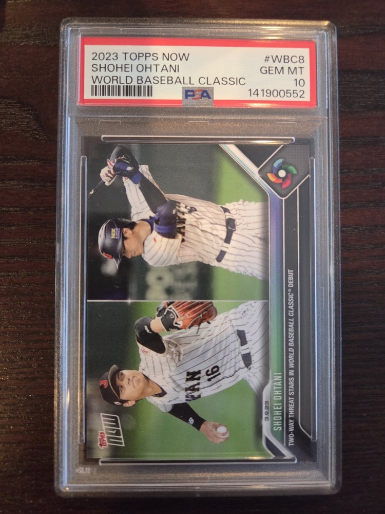 Shohei Ohtani 2023 Topps Now #WBC-8 Two Way Threat PSA 10 Gem Mint Japan QTY