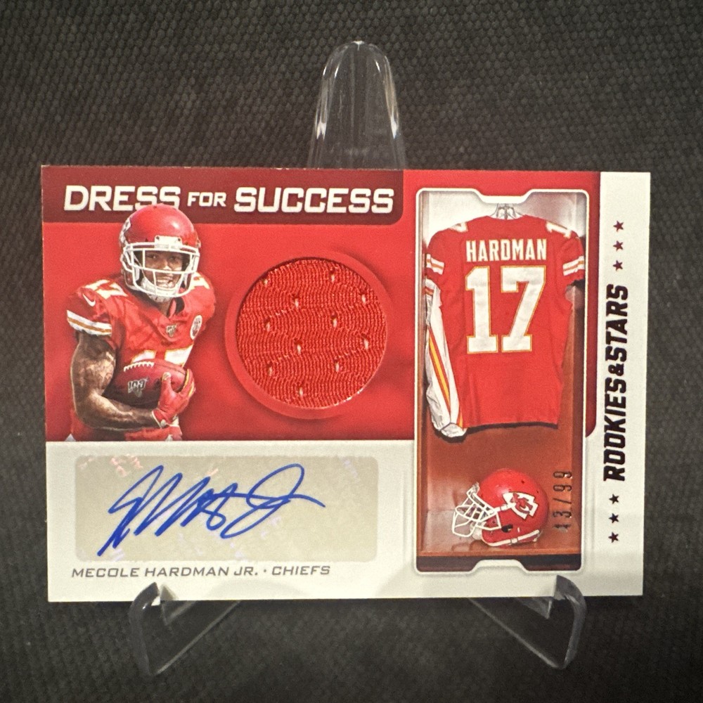 2019 Panini Rookies And Stars Mecole Hardman 3 CLR Patch Auto /99