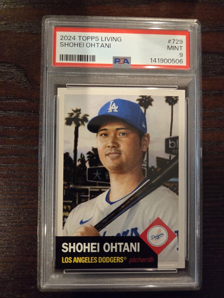 Shohei Ohtani 2024 Topps Living #729 PSA 9 Mint Los Angeles Dodgers QTY