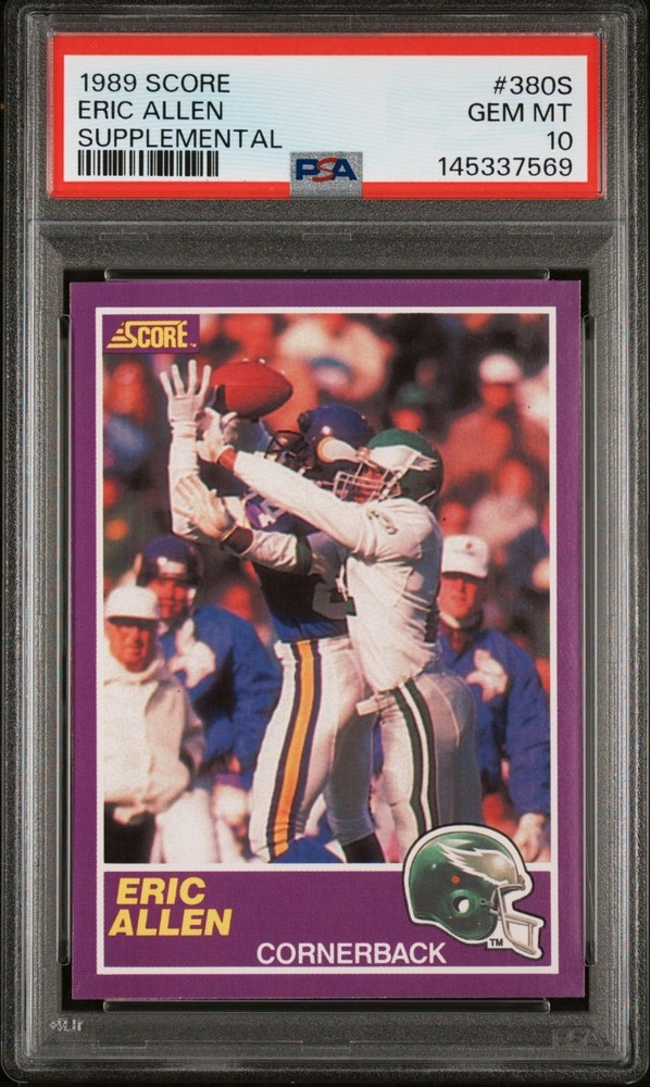 PSA 10 - 1989 Score Supplemental - Eric Allen #380S (RC) - HOF