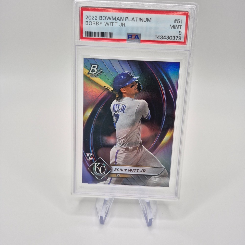 2022 Bowman Platinum Bobby Witt Jr. #51 RC Rookie PSA 9 MINT Kansas City Royals