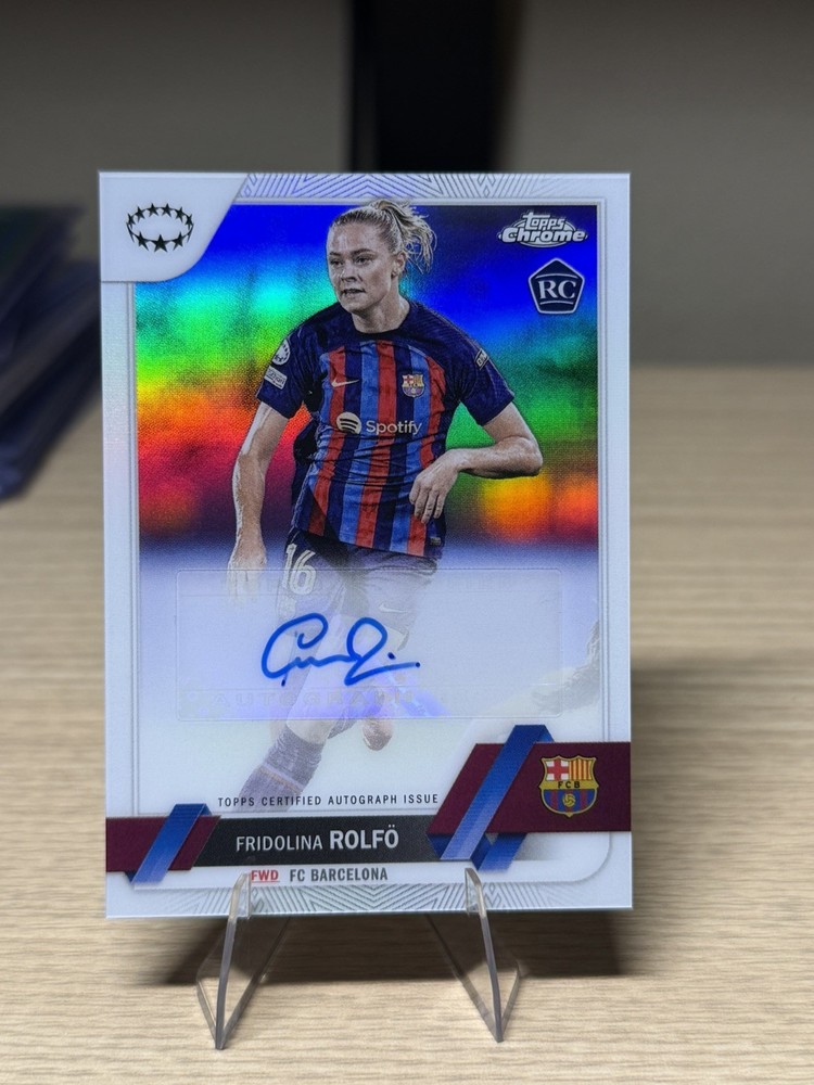 2022 Topps Chrome UEFA Women's Champions League Fridolina Rolfo Rolfö Auto 2