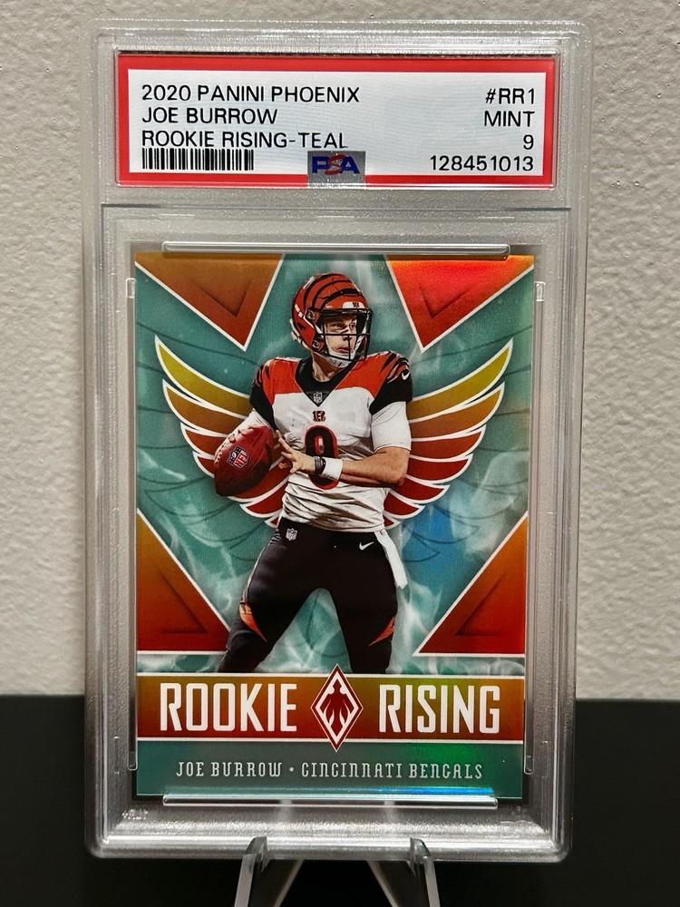 Panini 2020 Phoenix Joe Burrow Rookie Rising Teal #RR-1 /175 PSA 9