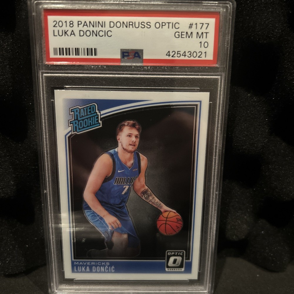 2018 Donruss Optic #177 Luka Doncic Dallas Mavericks RC Rookie PSA 10 GEM MINT