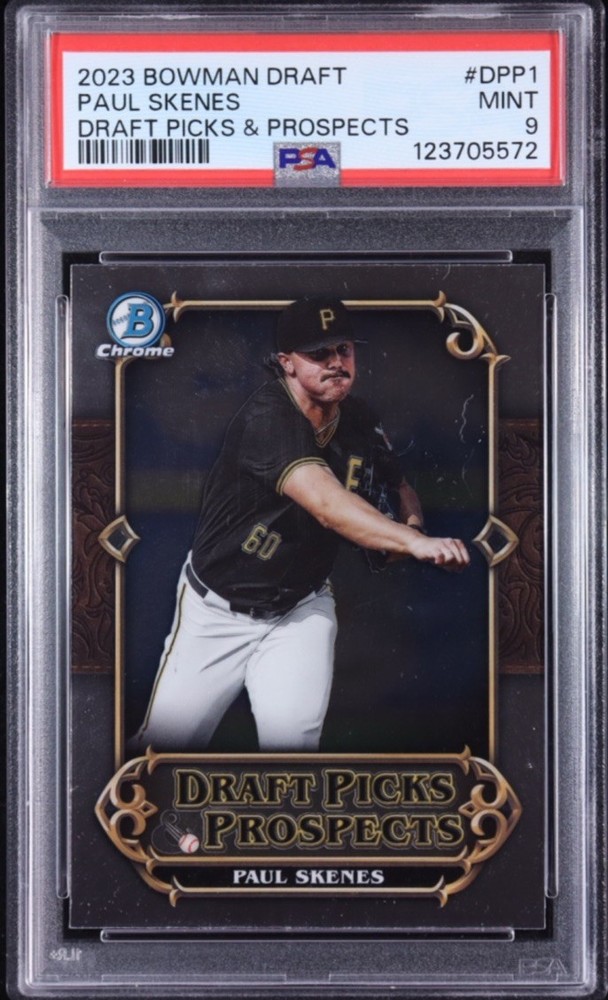 Paul Skenes 2023 Bowman Chrome Draft Picks And Prospects RC (PSA 9)