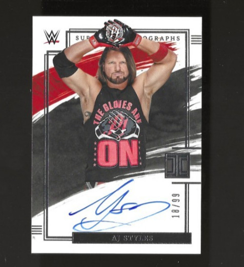 2022 Panini Impeccable WWE Superstar Auto /99 AJ Styles #SA-AJS