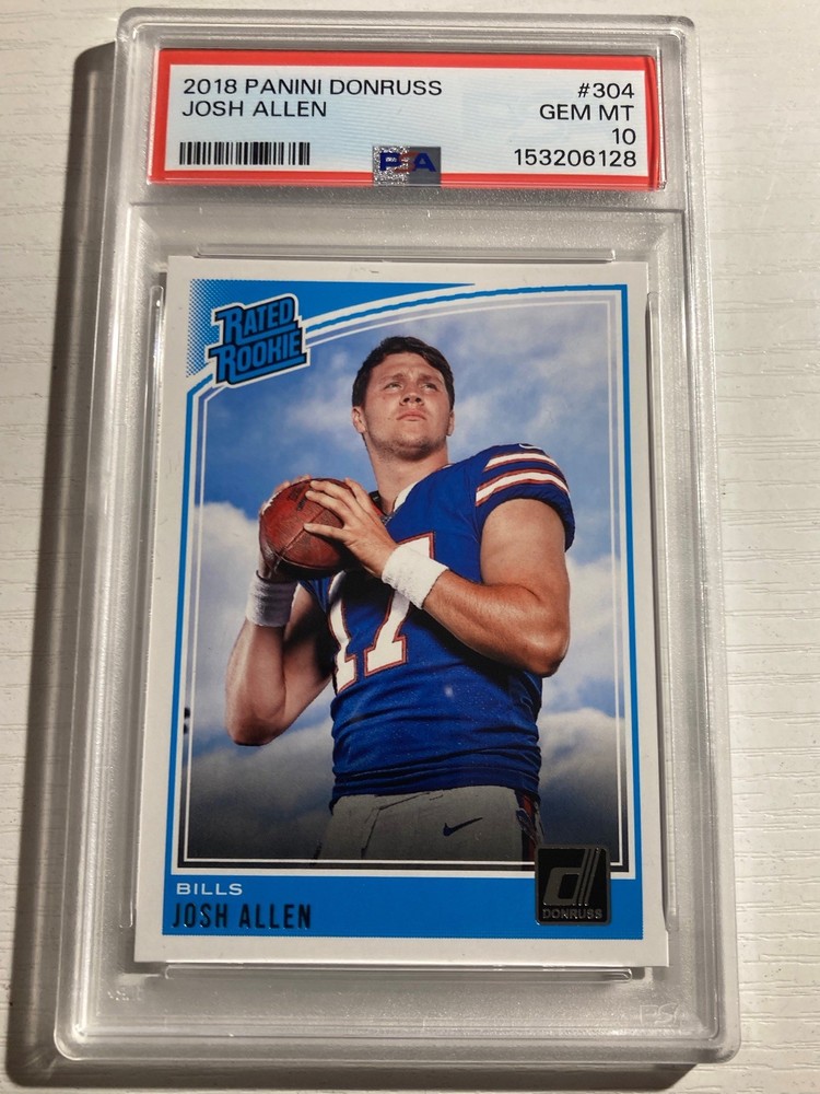 2018 Panini Donruss Rated Rookie Josh Allen Bills RC Gem Mint PSA 10
