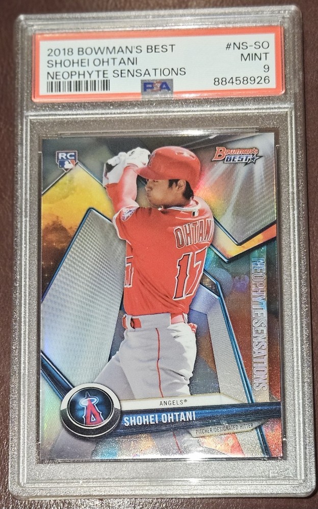 2018 Bowman's Best Shohei Ohtani Neophyte Sensations Rookie #NS-SO PSA 9