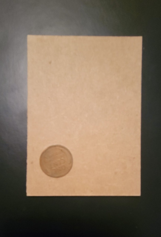 Honus Wagner Authenticated Ink 1915 Lincoln Wheat Penny Card view 2